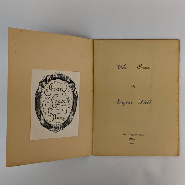 The Crisis by Eugene Field