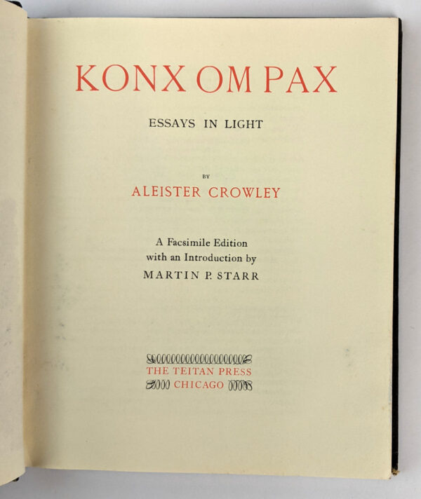 Konx Om Pax: Essays in Light - Image 5