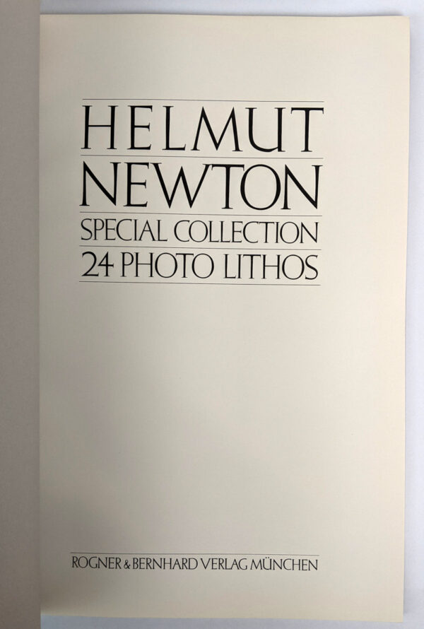 Helmut Newton: Special Collection, 24 Photo Lithos - Image 4