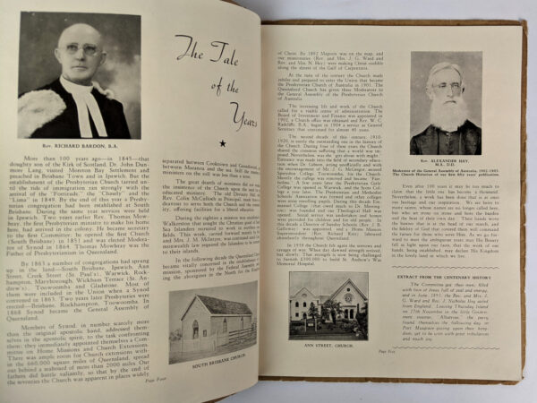 Presbyterian Church of Queensland: Centenary Celebrations: Souvenir & Programme, 1849-1949 - Image 3