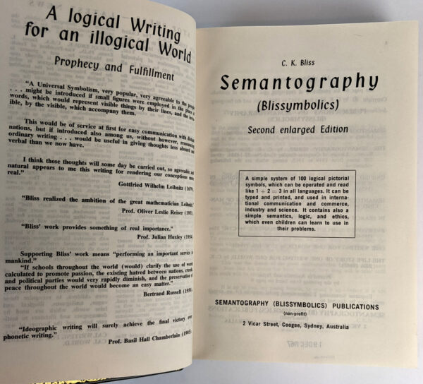 Semantography (Blissymbolics): A Logical Writing for an Illogical World - Image 3