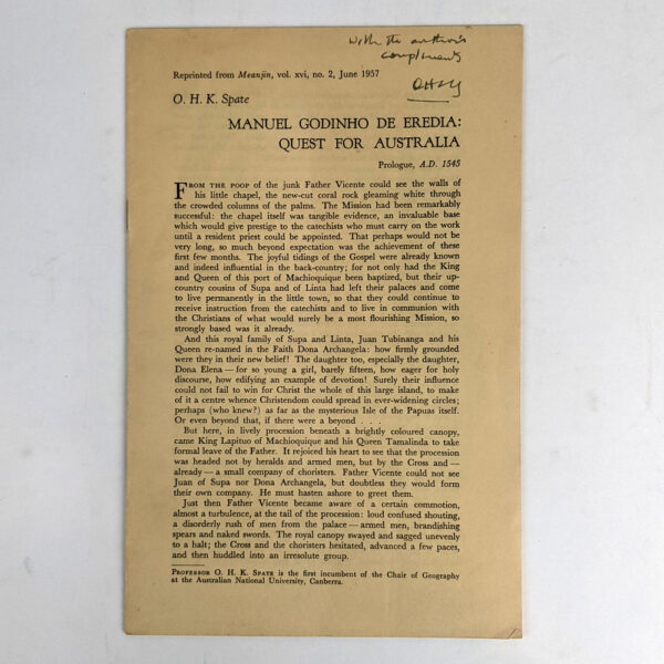 Manuel Godinho de Eredia: Quest for Australia