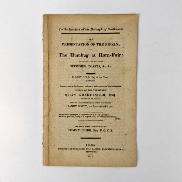 Presentation of the Pipkin; or, The Humbug at Horn-Fair