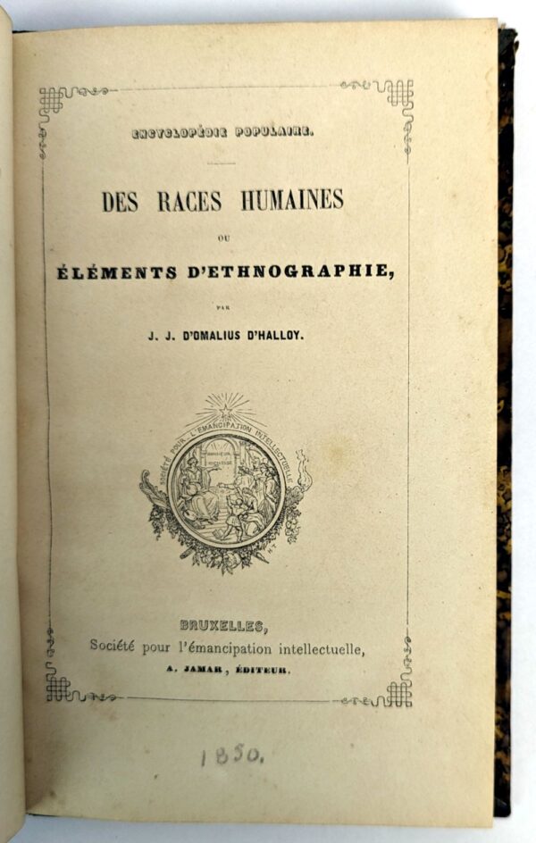 Des Races Humaines ou Elements d'Ethnographie - Image 3