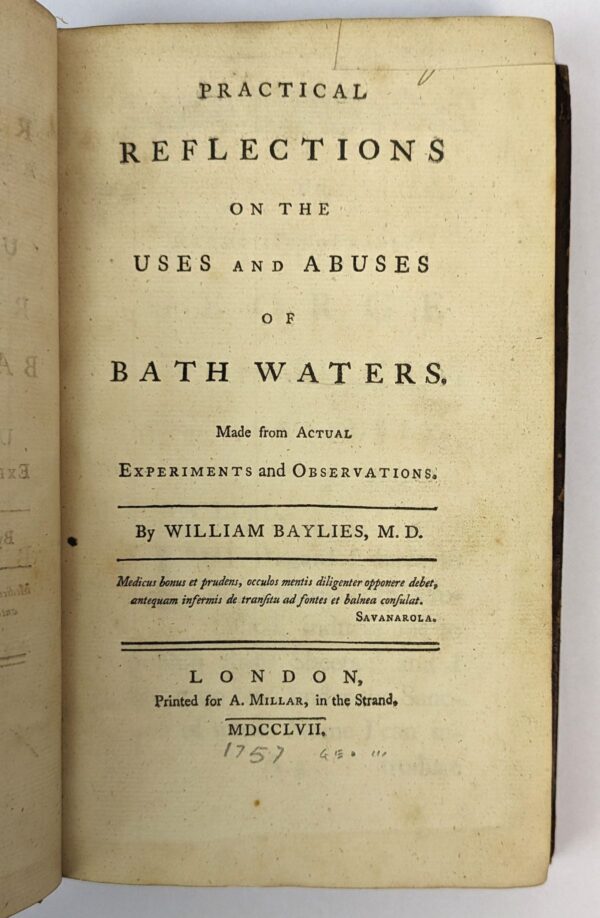 Practical Reflections on the Uses and Abuses of Bath Waters - Image 2