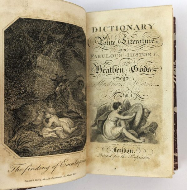 A Dictionary of Polite Literature; or, Fabulous History of the Heathen Gods and Illustrious Heroes (2 Volumes) - Image 2