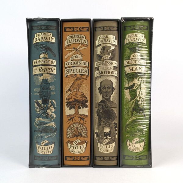 Voyage of HMS Beagle; Origin of Species; The Descent of Man; Expression of the Emotions (4 Volumes)
