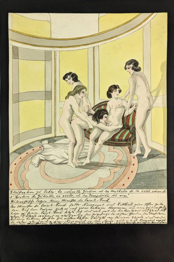 6 Original Illustrations for de Sade's Novel Justine - Image 2