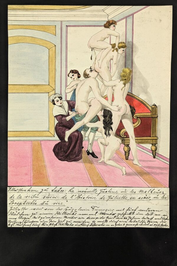 6 Original Illustrations for de Sade's Novel Justine - Image 3