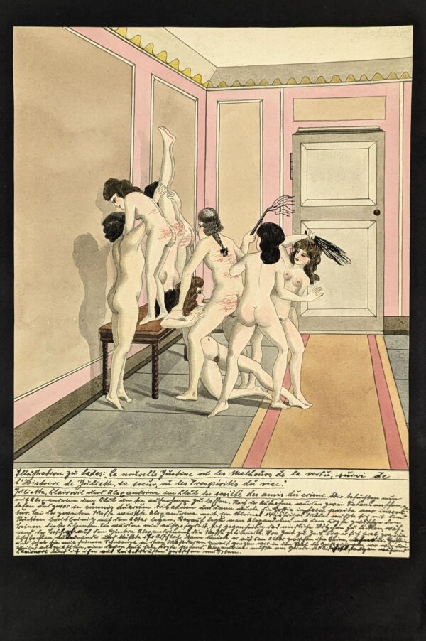 6 Original Illustrations for de Sade's Novel Justine - Image 4