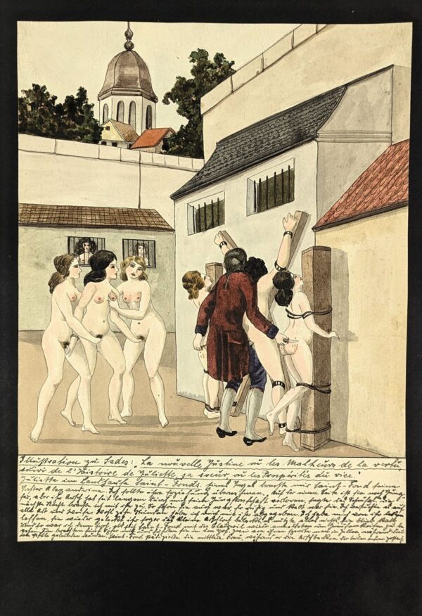 6 Original Illustrations for de Sade's Novel Justine - Image 5