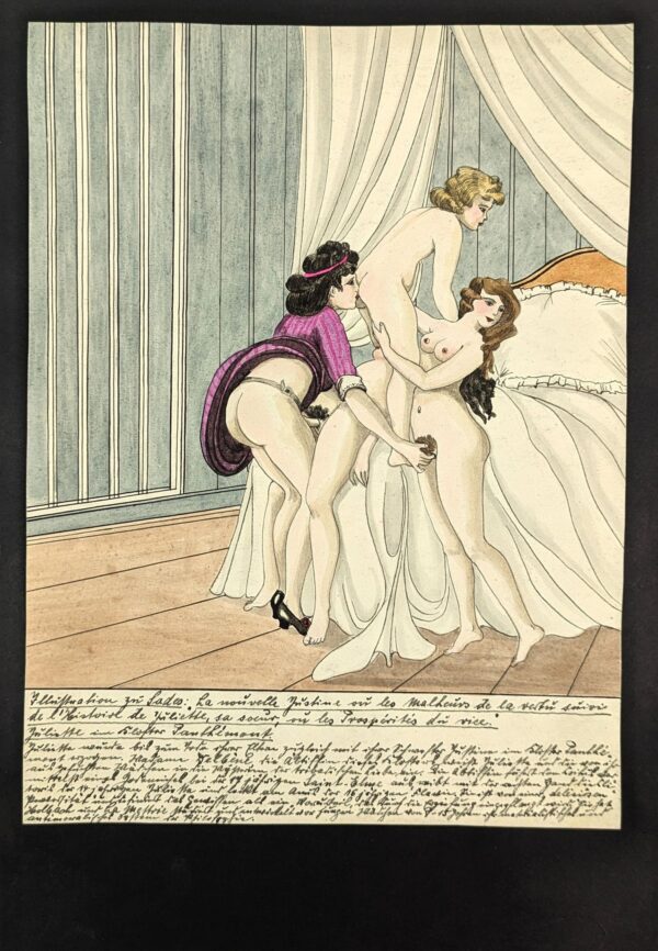6 Original Illustrations for de Sade's Novel Justine - Image 6