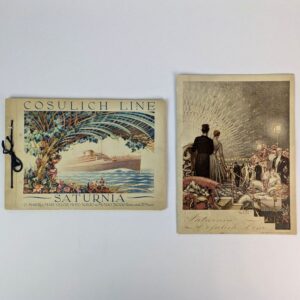 Cosulich Line Saturnia (Souvenir and Menu)