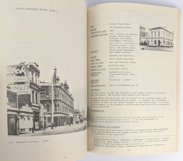 North [and] South Fitzroy Conservation Study (2 Volumes) - Image 3