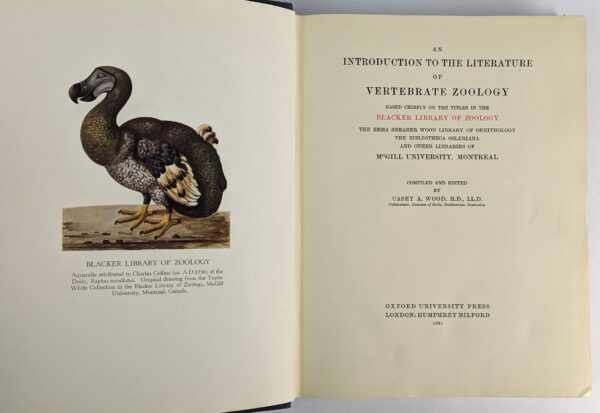 An Introduction to the Literature of Vertebrate Zoology - Image 2