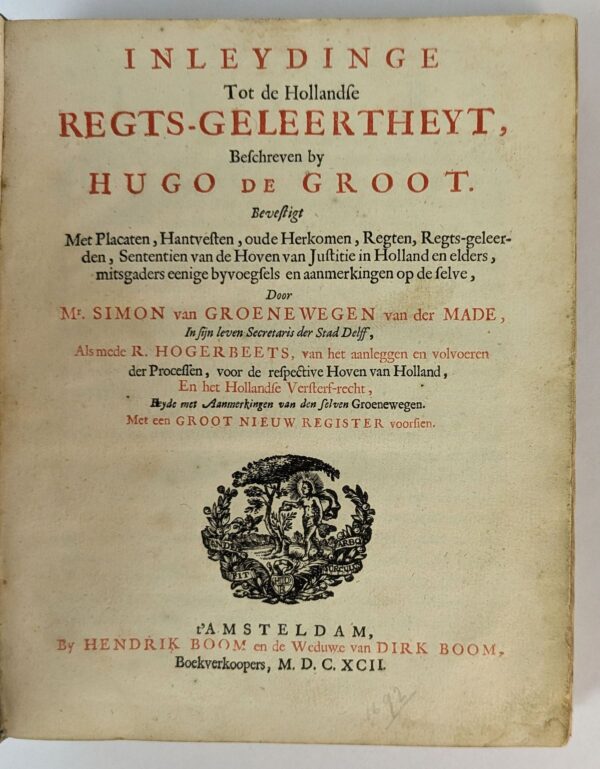 Inleydinge Tot de Hollandse Regts-Geleertheyt - Image 2