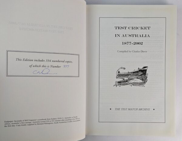 Test Cricket in Australia, 1877-2002 - Image 2