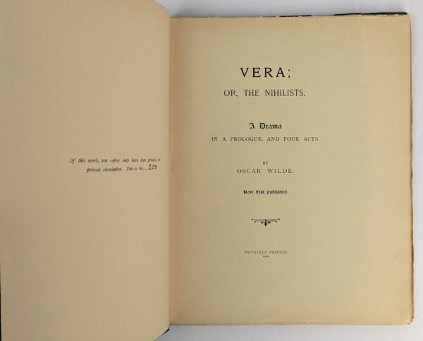 Vera; or, The Nihilists. A Drama in a Prologue, and Four Acts - Image 3
