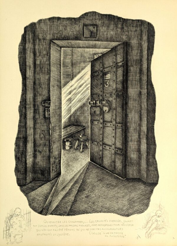 Ballade de la Geole de Reading / The Ballad of Reading Gaol. Burins Originaux de Tavy Notton