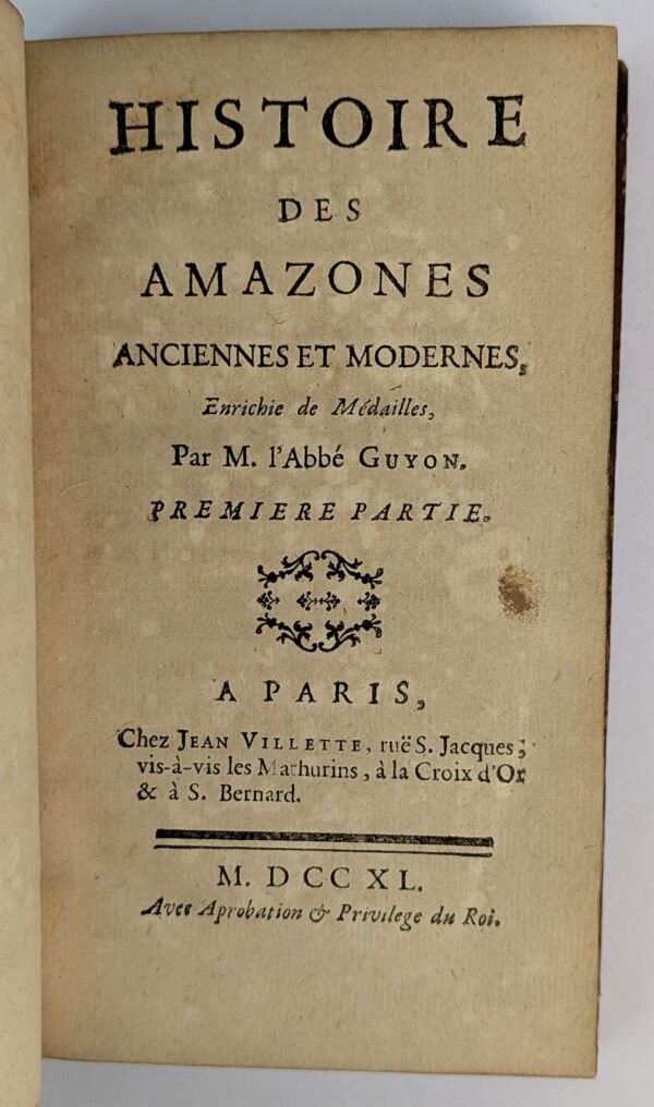Histoire des Amazones Anciennes et Modernes, Enrichie de Medailles - Image 2