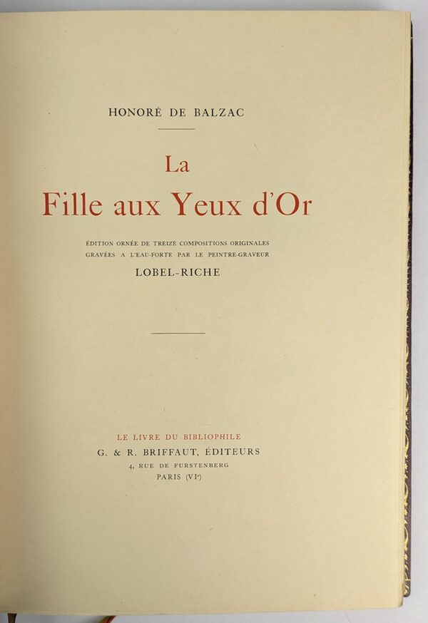 La Fille aux Yeux d'Or - Image 3
