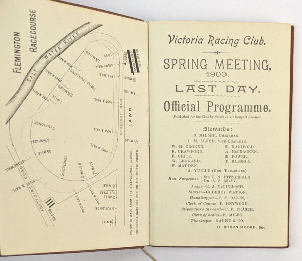 Victoria Racing Club. Spring Meeting, 1900. Last Day. Official Programme [Steeplechase Day] - Image 2