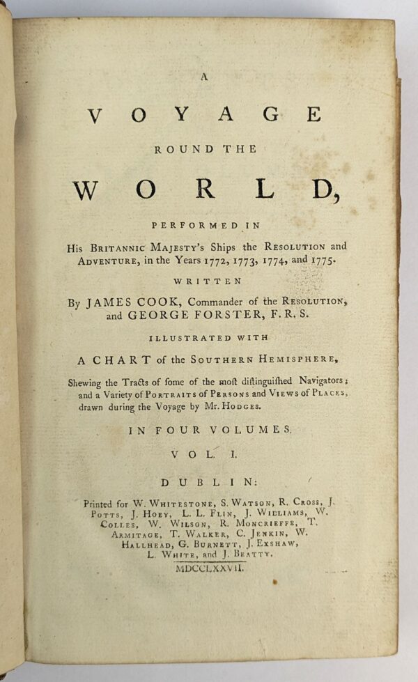 A Voyage Round the World, Performed in His Britannic Majesty's Ships the Resolution and Adventure, in the Years 1772, 1773, 1774, and 1775. (4 Volumes) - Image 3