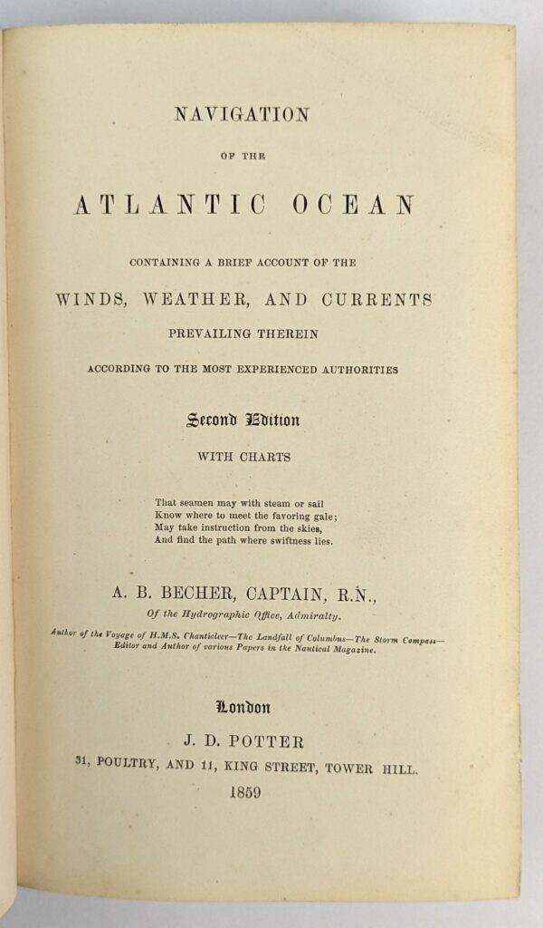 Navigation of the Atlantic Ocean [BOUND WITH] Navigation of the Indian Ocean, China and Australian Seas (2 Volumes in 1) - Image 2
