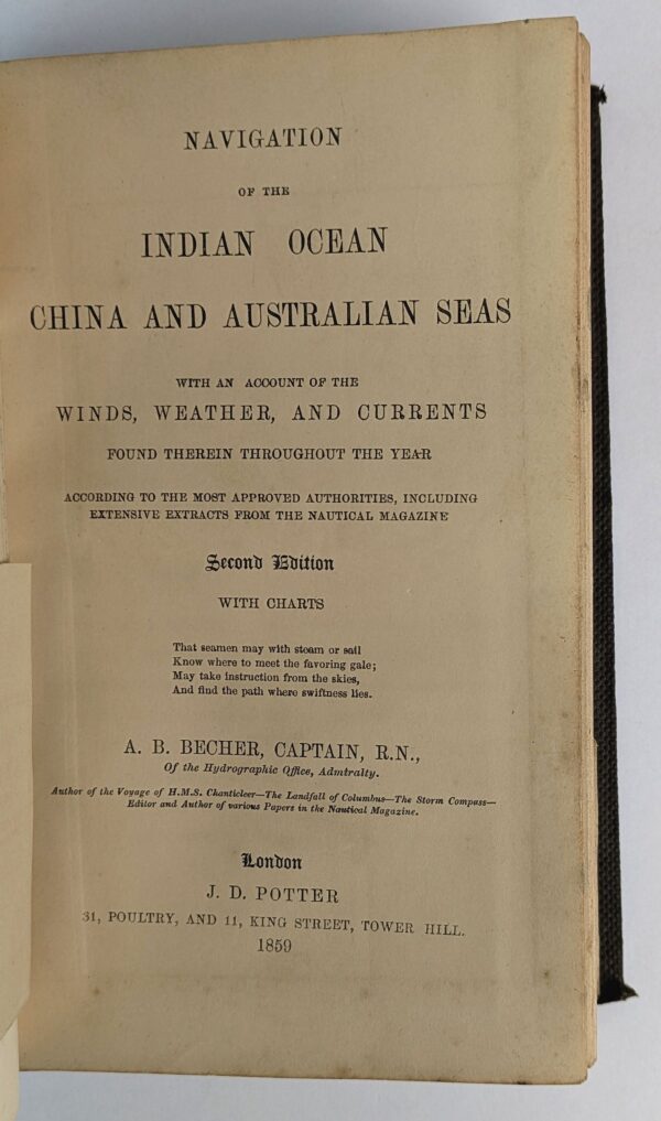 Navigation of the Atlantic Ocean [BOUND WITH] Navigation of the Indian Ocean, China and Australian Seas (2 Volumes in 1) - Image 5