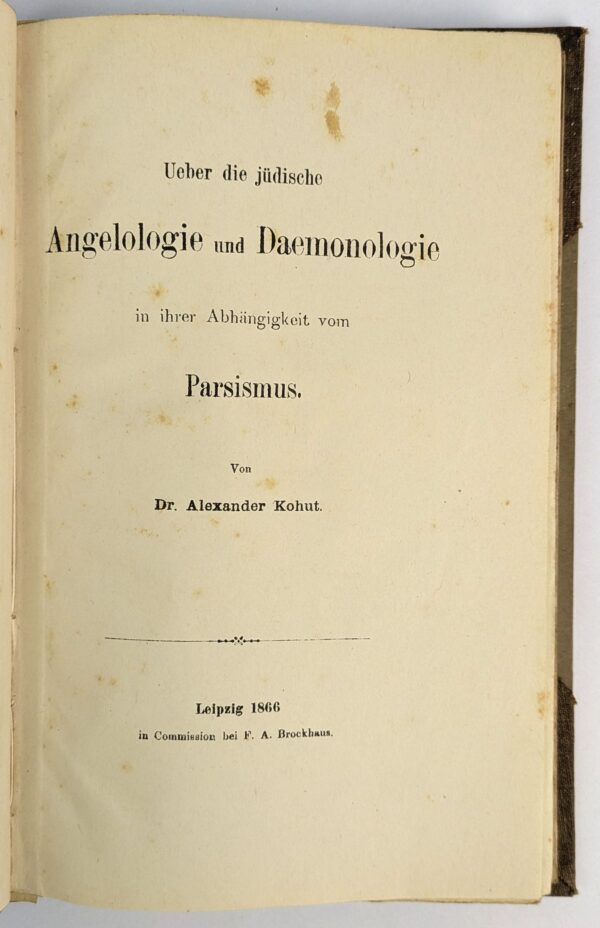 Ueber die judische Angelologie und Daemonologie / Die Bibel als Quelle fur Folkloristik / Altarbische Parallelen - Image 2