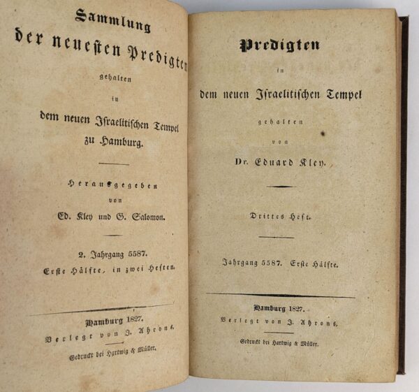 Sammlung der neuesten Predigten gehalten in dem neuen Israelitischen Tempel zu Hamburg - Image 4