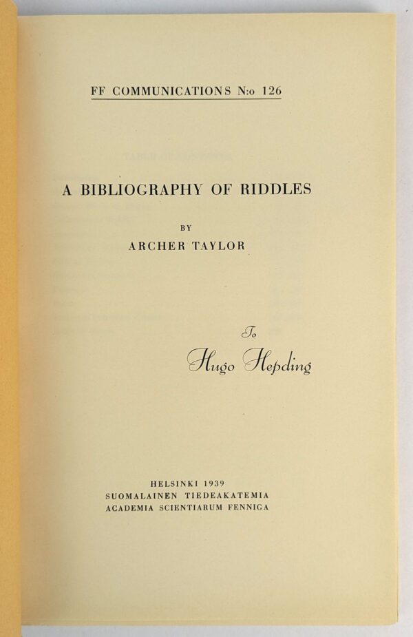 A Bibliography of Riddles - Image 2