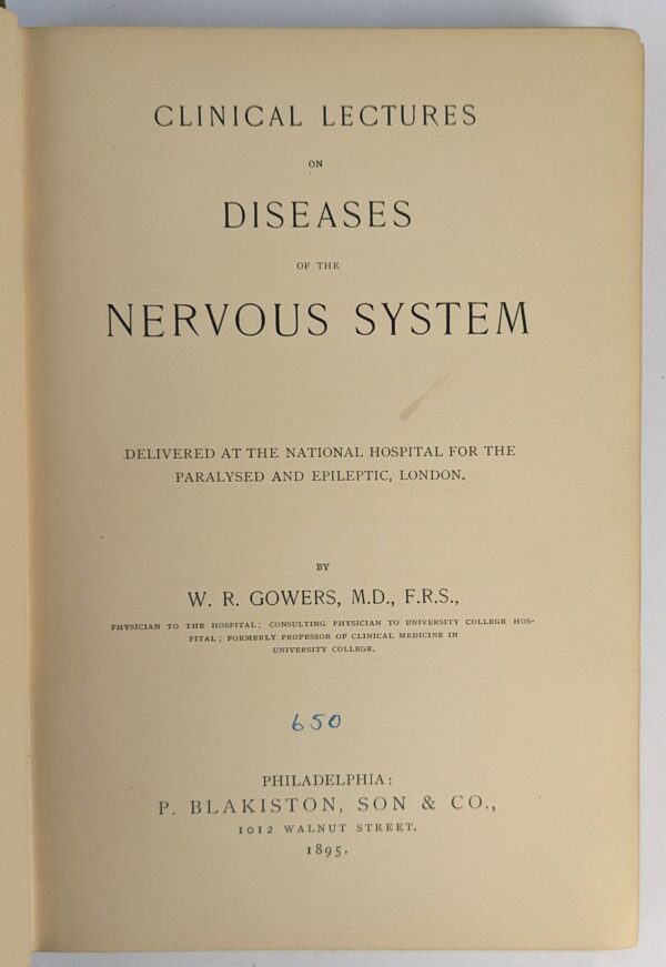 Clinical Lectures on Diseases of the Nervous System - Image 2