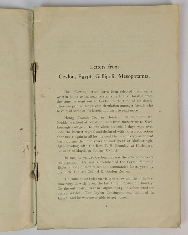 Letters from Ceylon, Egypt, Gallipoli, Mesopotamia - Image 2