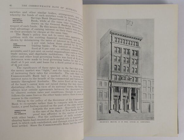 The Commonwealth Bank of Australia. A Brief History of its Establishment, Development and Service to the People of Australia and the British Empire under Sir Denison Miller - Image 3