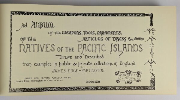 An Album of the Weapons, Tools, Ornaments, Articles of Dress of the Natives of the Pacific Islands - Image 2