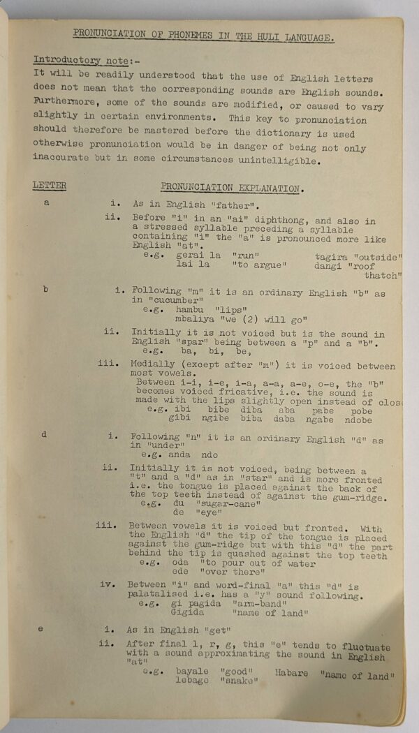 Statement of the Phonology & Grammar of the Huli Language - Image 5