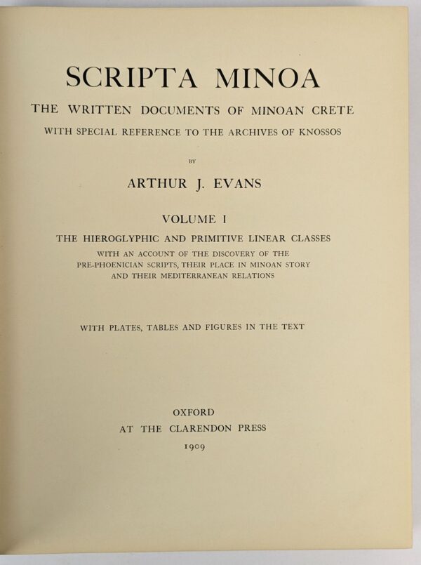 Scripta Minoa Volume I - Image 2