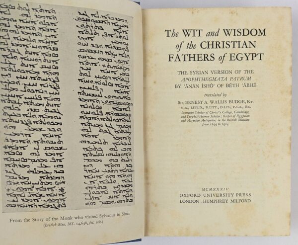 The Wit and Wisdom of the Christian Fathers of Egypt - Image 2