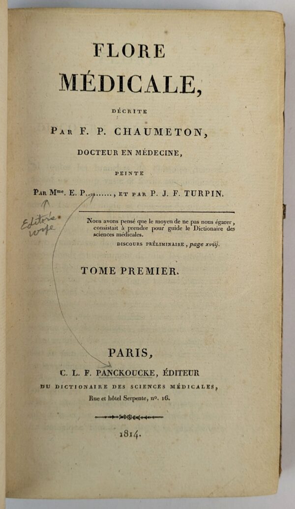 Flore Medicale, Decrite par F. O. - Image 2