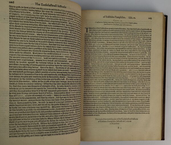 The Auncient Ecclesiastical Histories of the First Six Hundred Yeares After Christ, Written in the Greeke tongue by three learned Historiographers, Eusebius, Socrates, and Euagrius. - Image 5