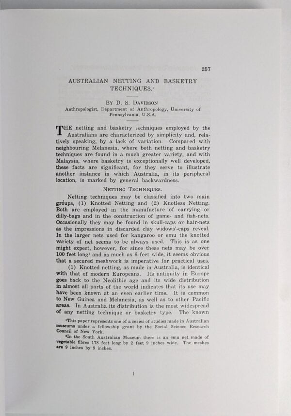 Aboriginal Ethnographica - The Book Merchant Jenkins