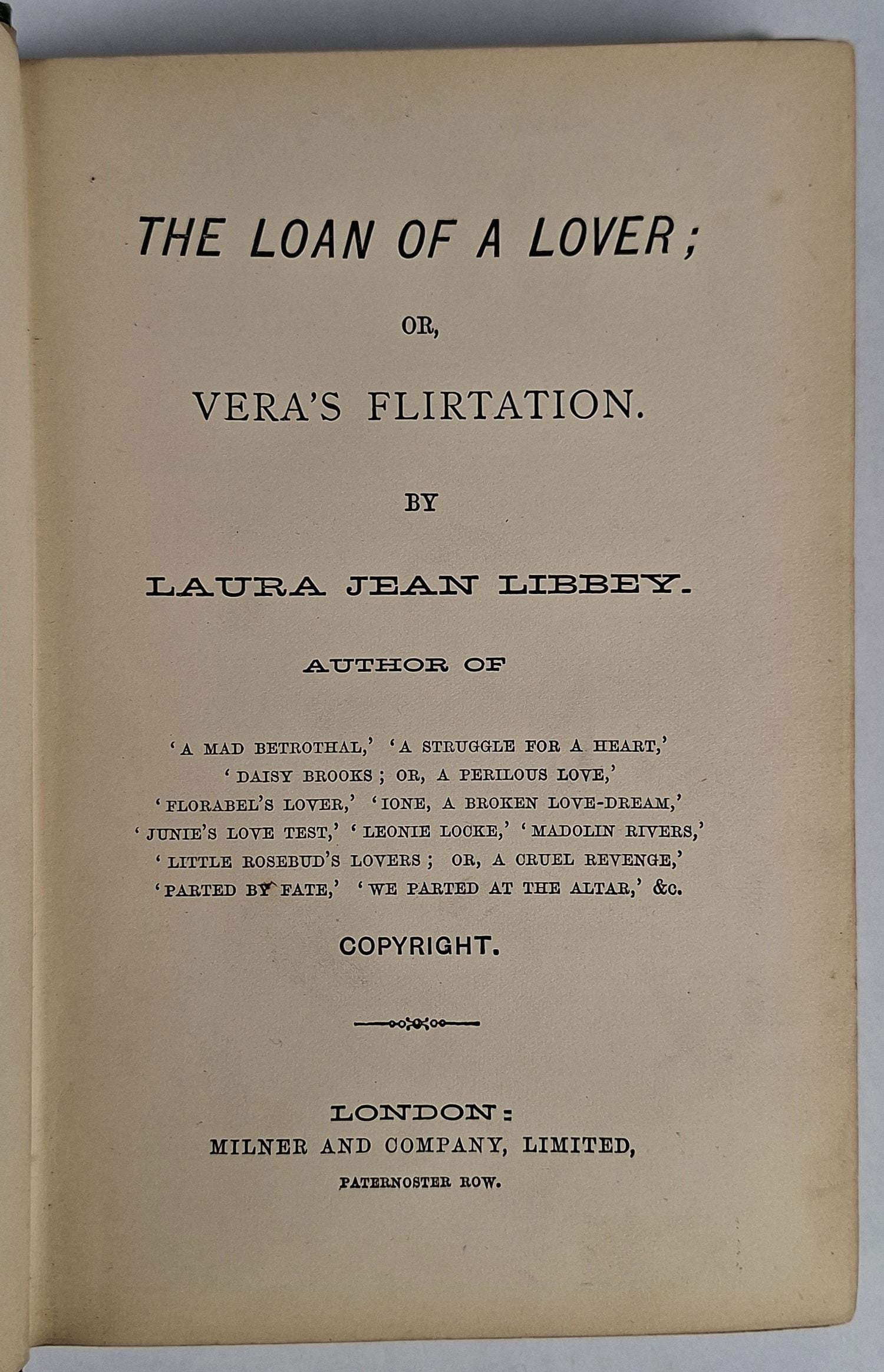 The Loan of a Lover; or, Vera's Flirtation - Image 2