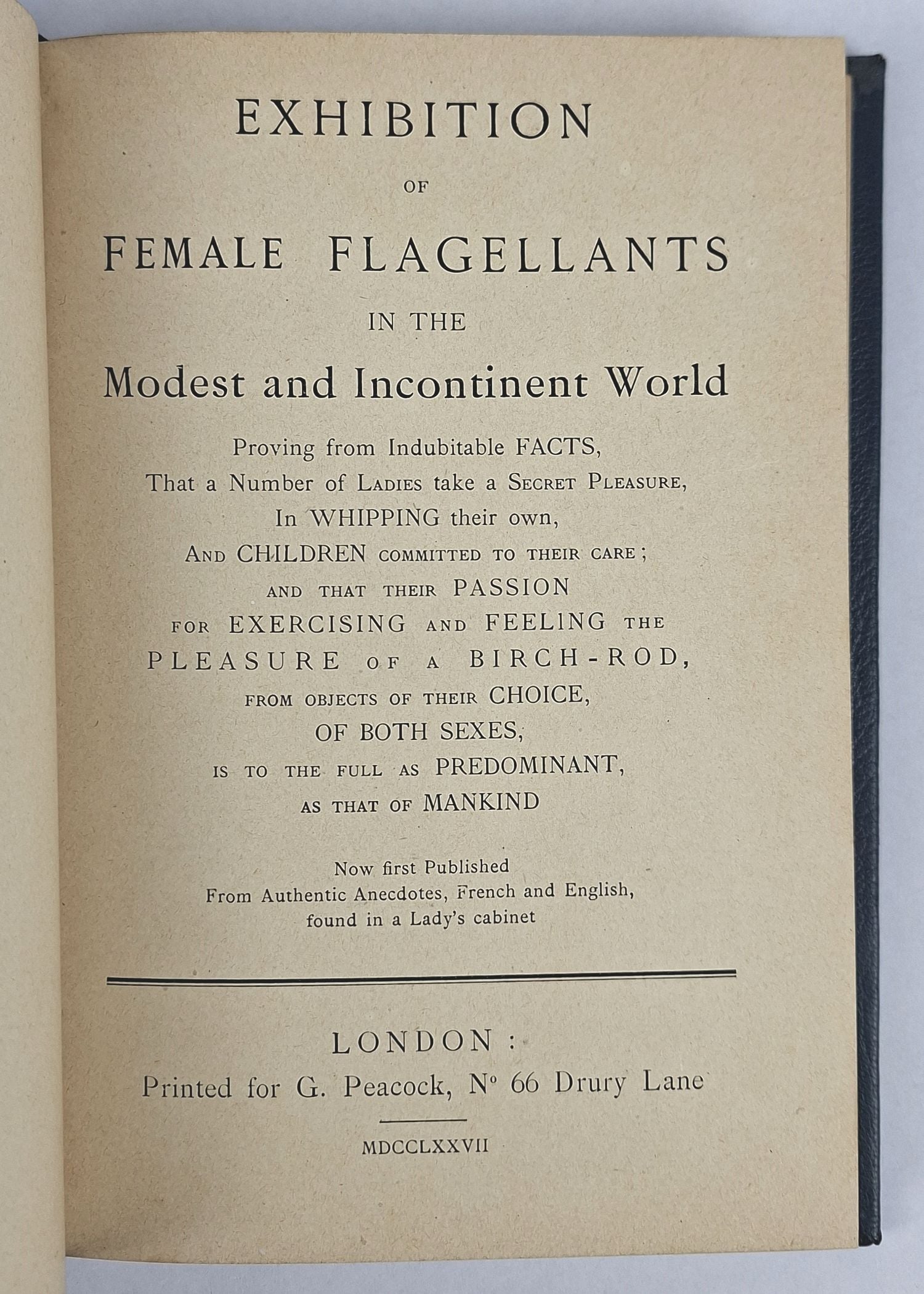 Exhibition of Female Flagellants Parts I and II; Lady Bumtickler's Revels - Image 2