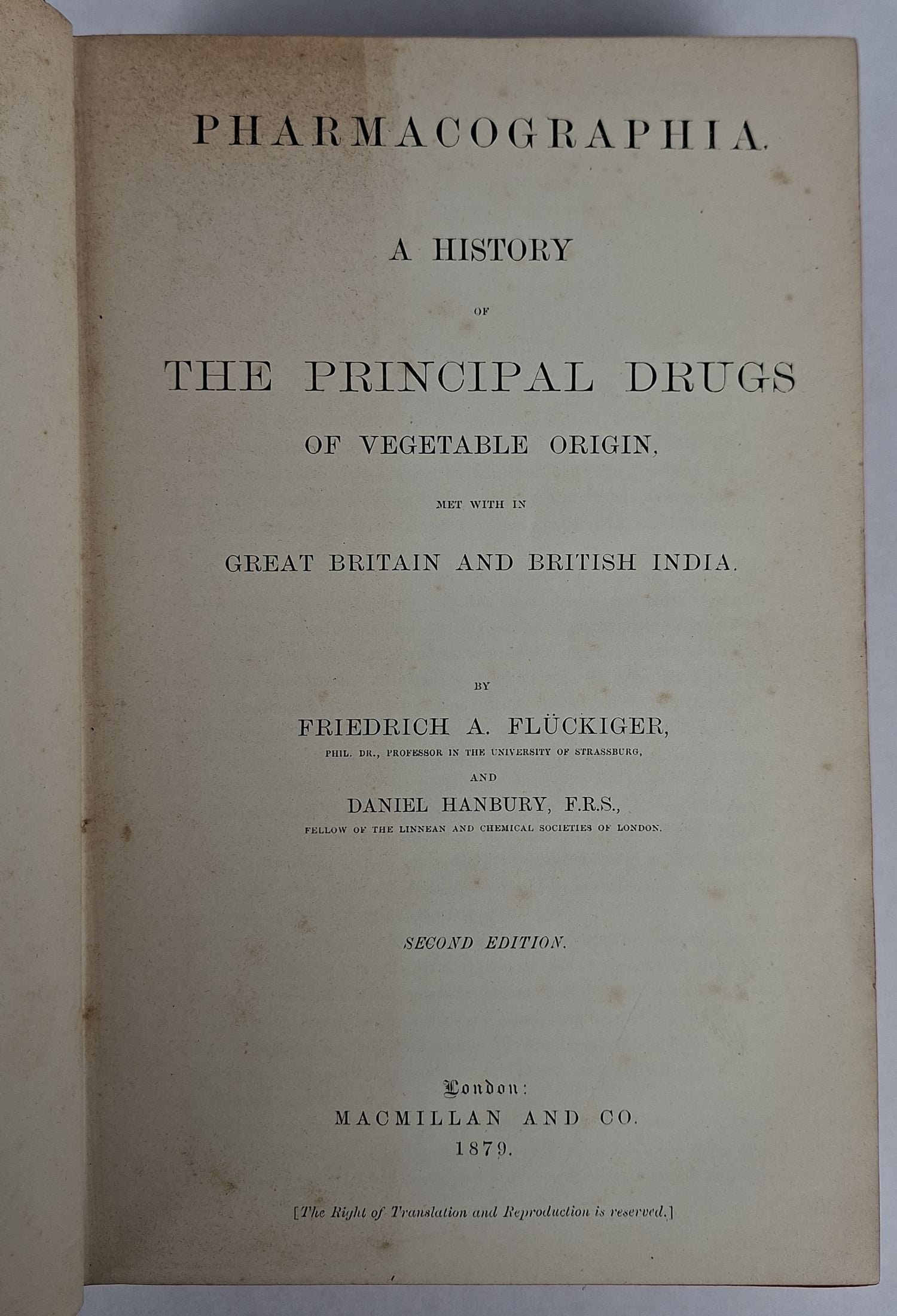 Pharmacographia: A History of the Principal Drugs of Vegetable Origin, met with in Great Britain and British India - Image 3