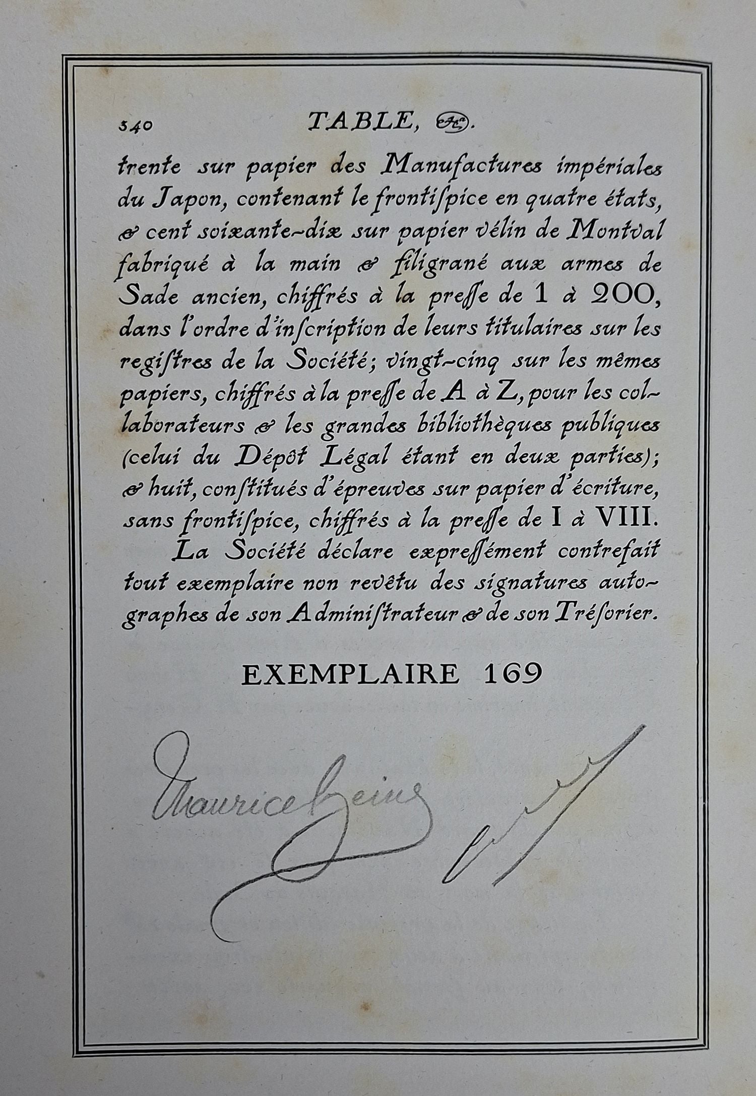 Historiettes, Contes & Fabliaux du Marquis de Sade, Publies Pour la Premiere Fois Par Maurice Heine - Image 3