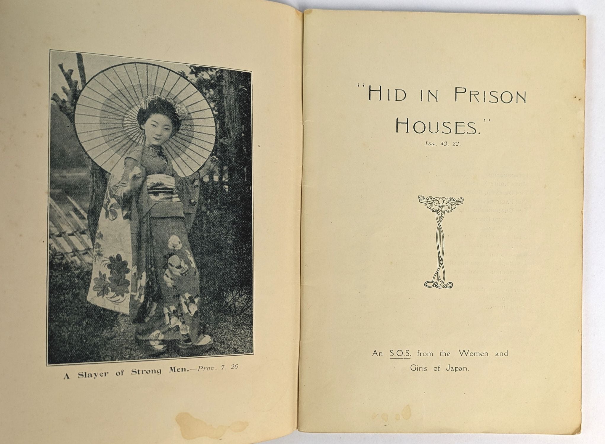 Hid in Prison Houses. An S.O.S. from the Women and Girls of Japan - Image 2