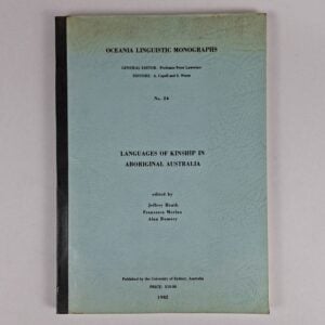 Languages of Kinship in Aboriginal Australia