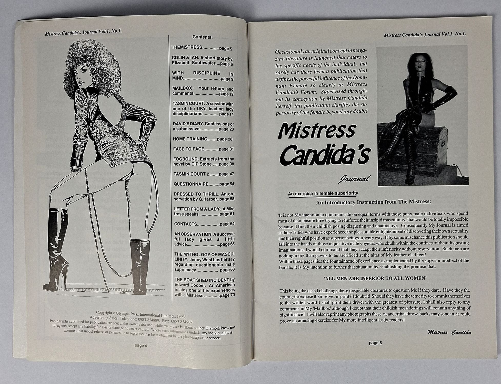 Mistress Candida's Journal (Complete Set, Volume 1: Number 1 & 2) - Image 2