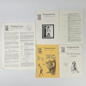 Transceiver: The Newsletter of the Chameleon Society (4 Issues & Charter of the Society)
